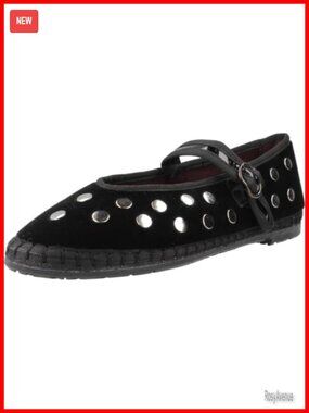 Women's Velvet Mary Jane Flats Rubber Sole Slip On Shoes